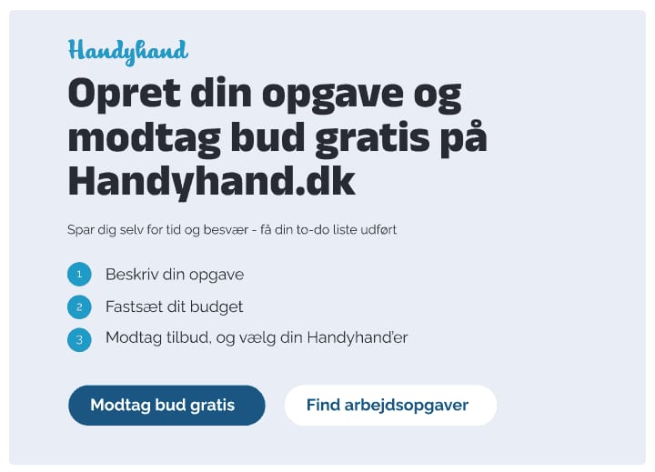 Sne rydning hos Handyhand